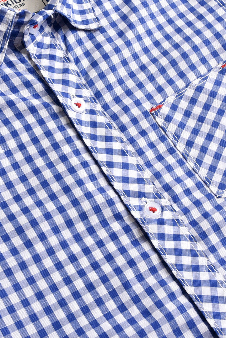 White Checkered Cotton Shirt