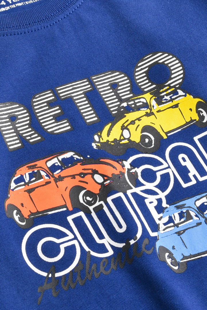 Retro Long-Sleeve Cotton T-Shirt