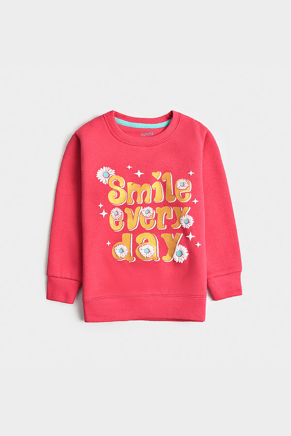 Pink 'Smile Every Day' Sweatshirt