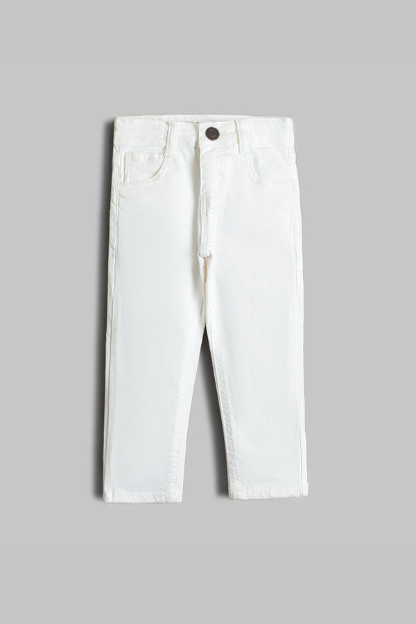 White Denim Pants (PW385)