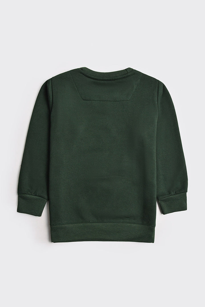 Dark Green 'Just Bloom' Sweatshirt