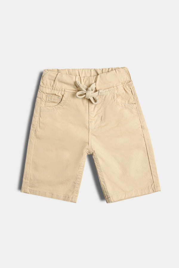 Light Khaki Cotton Shorts (PW316)