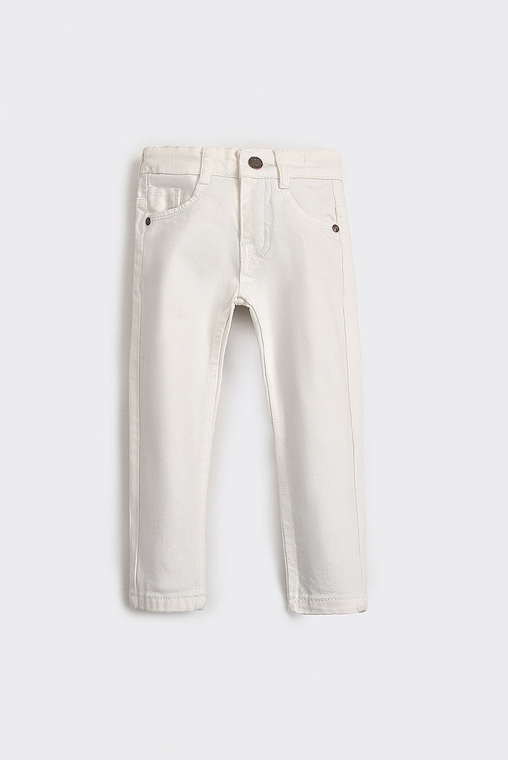 Boys Classic White Denim Jeans