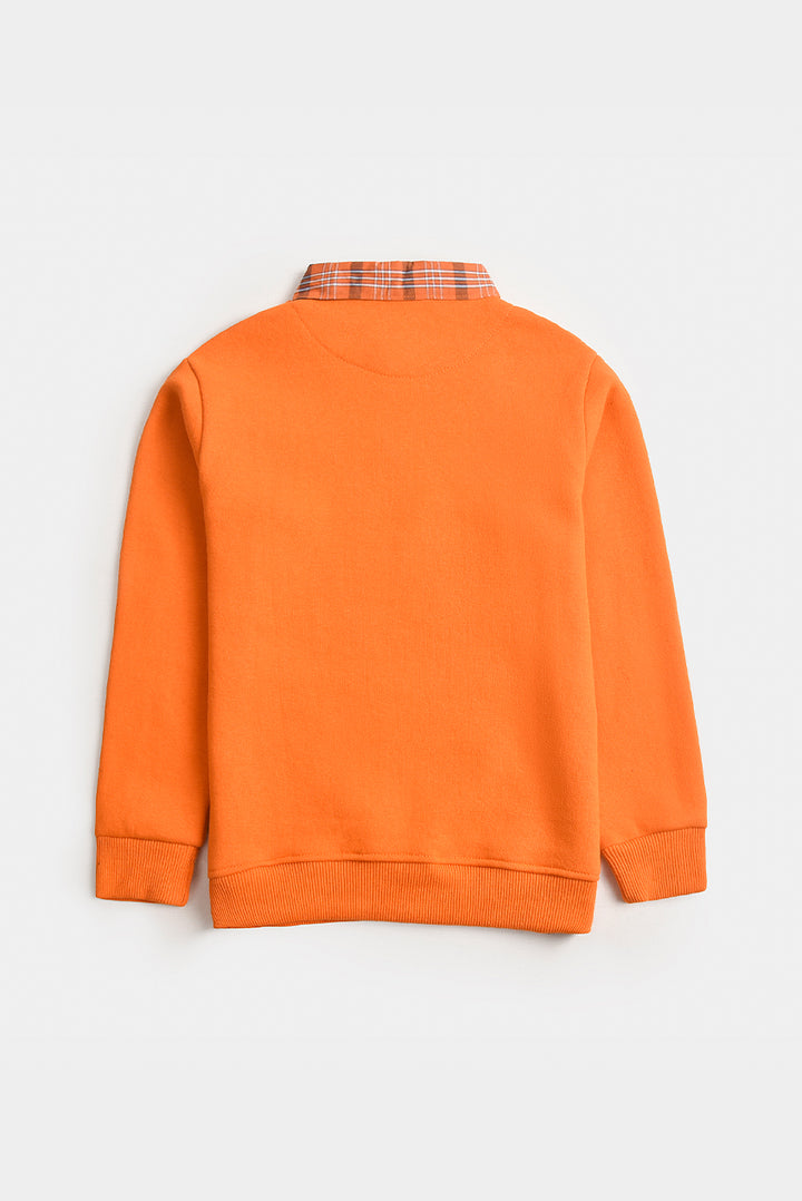 Orange Popcorn Patch Kids' Sweatshirt