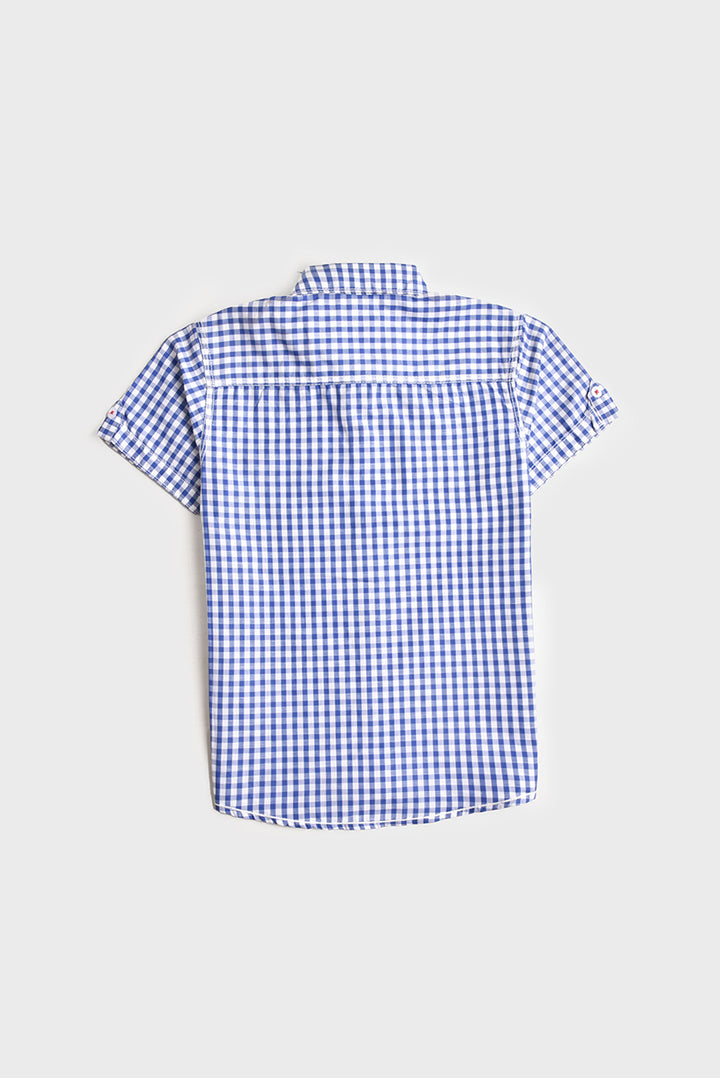 White Checkered Cotton Shirt