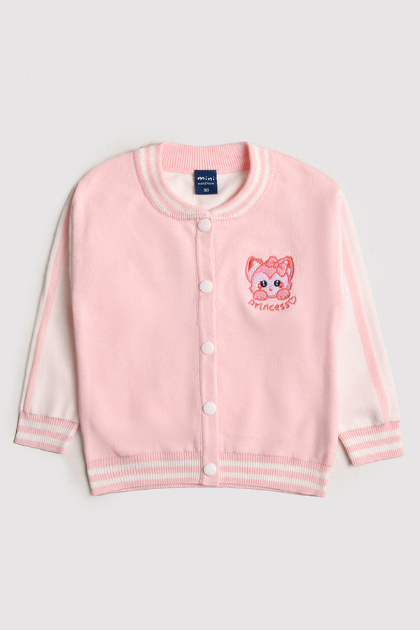 Princess Kitty Embroidered Imported Cardigan