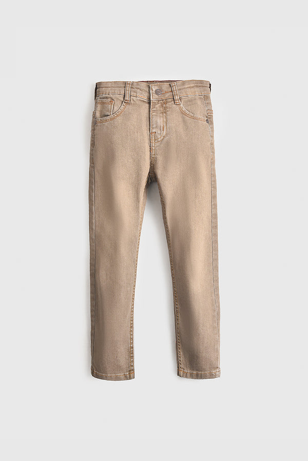 Boys Classic Brown Denim Jeans