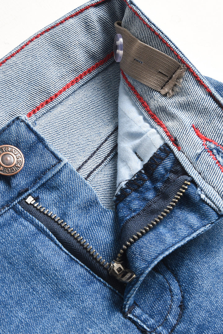 Stretchable Indigo Dark Blue Jeans (PW284)