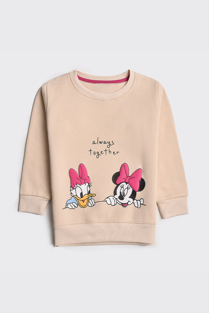 Beige 'Always Together' Sweatshirt