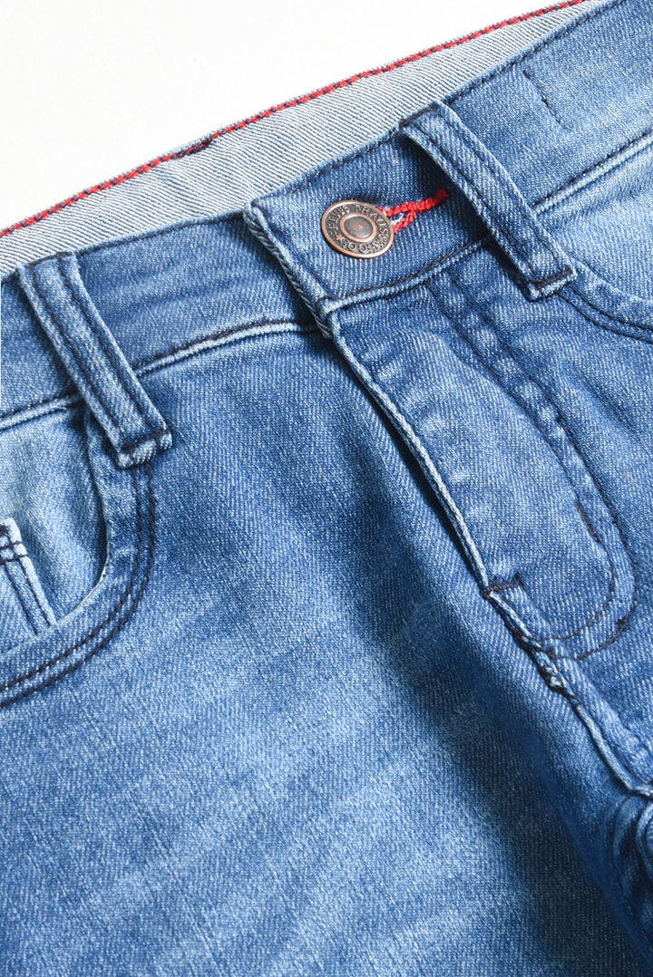 Stretchable Indigo Dark Blue Jeans (PW284)