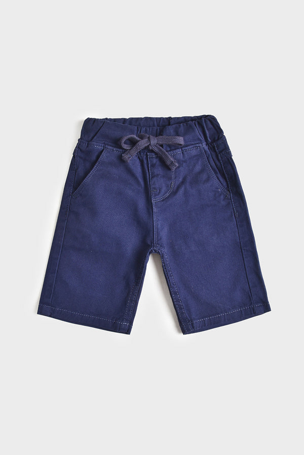 Navy Blue Cotton Shorts (PW140)