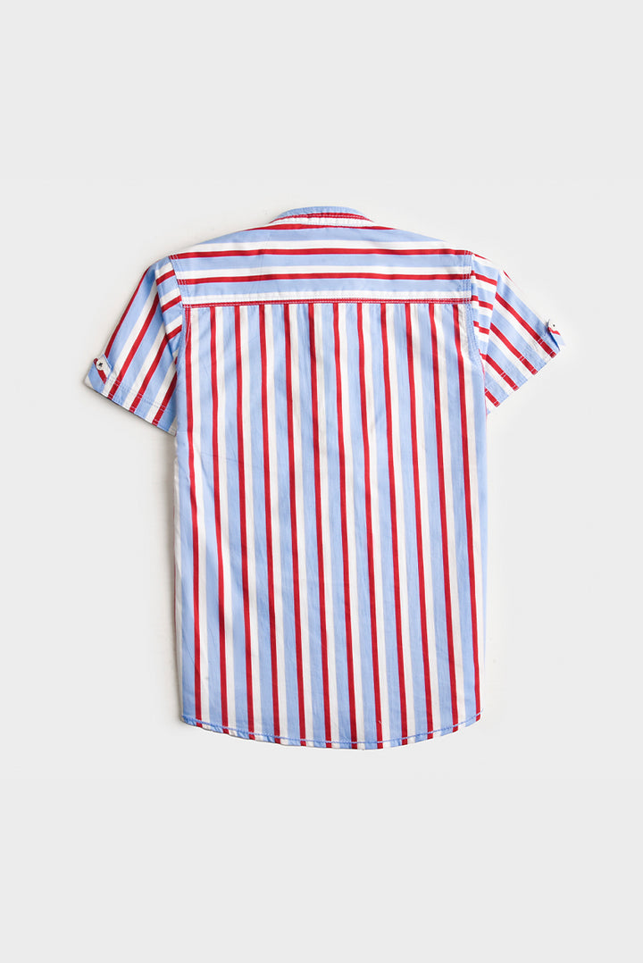 Boys Striped Cotton Shirt