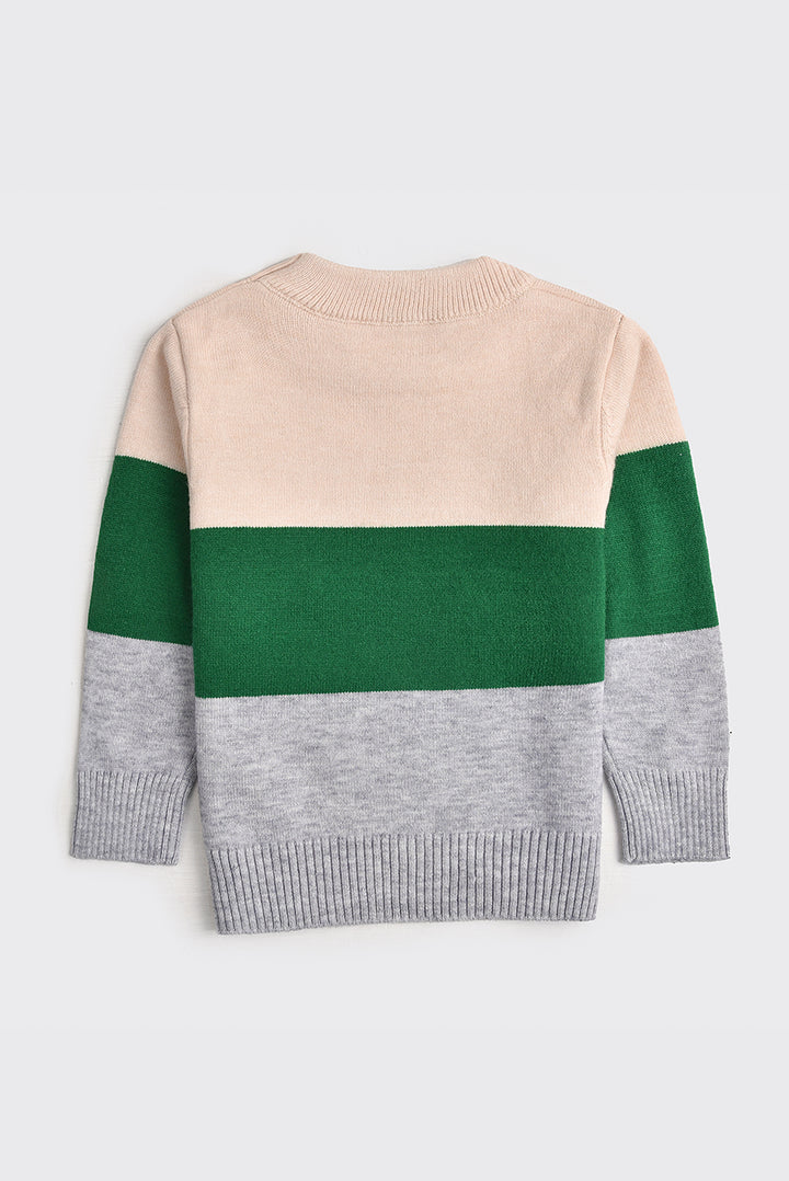 Imported Boys' Color-Block Fashion Sweater