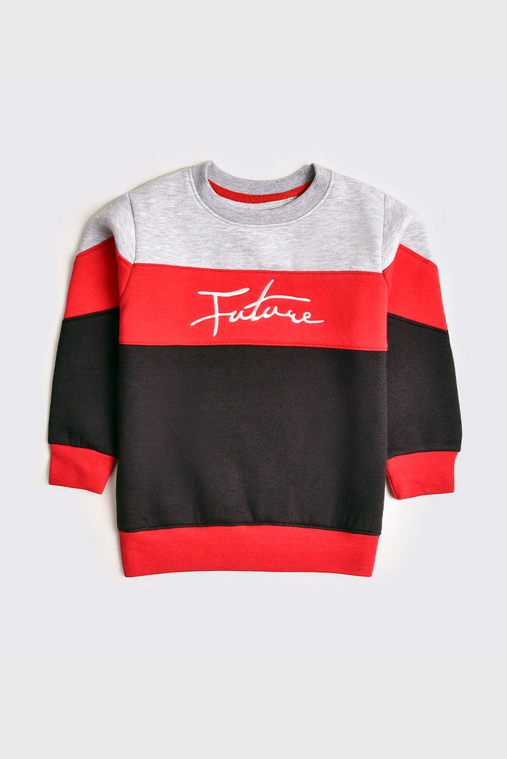 Color-Block 'Future' Sweatshirt and Pants Set