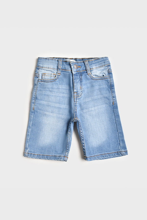 Stretchable Sky Denim Shorts (PW129)