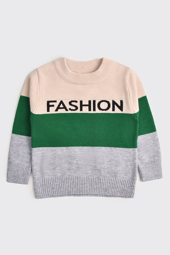 Imported Boys' Color-Block Fashion Sweater