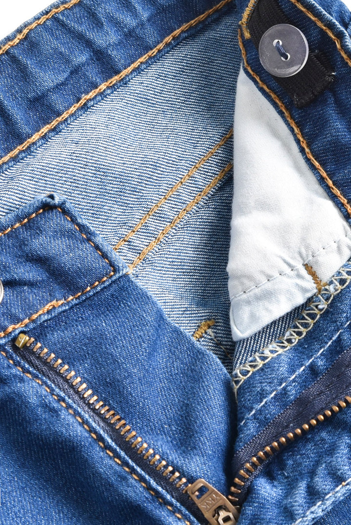 8 Pockets Wide Leg Cargo Jeans (PW146)