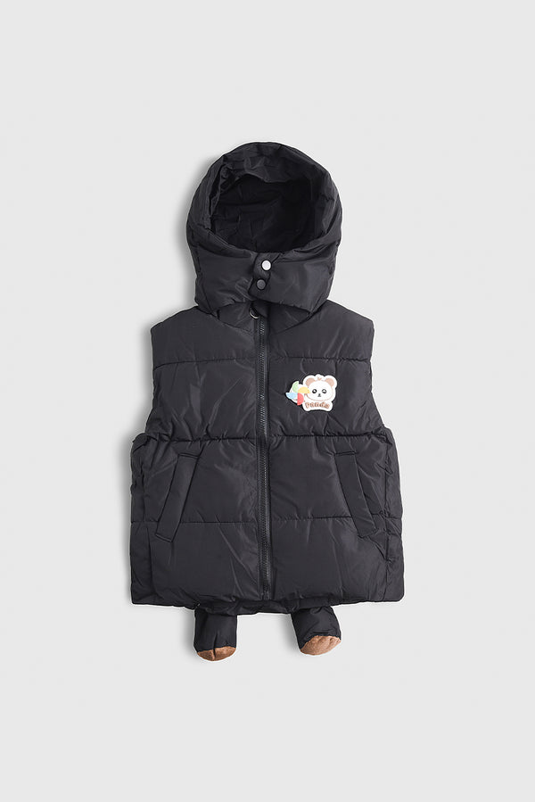 Imported MonkeyJoy Zip-Up Sleeveless Puffer Jacket (PW726)