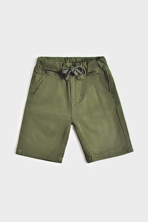 Olive Green Cotton Shorts (PW-138)