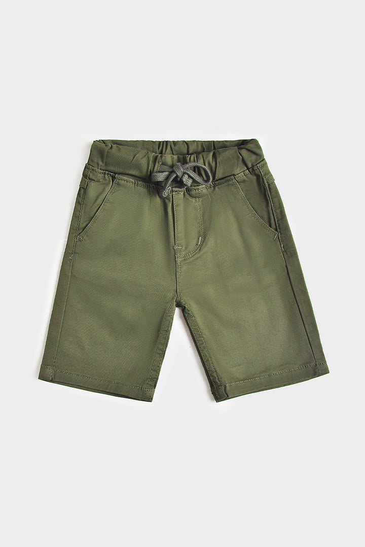 Olive Green Cotton Shorts (PW-138)
