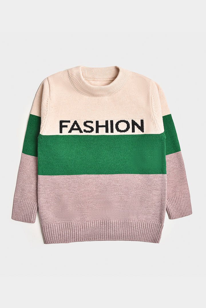 Imported Boys' Color-Block Fashion Sweater