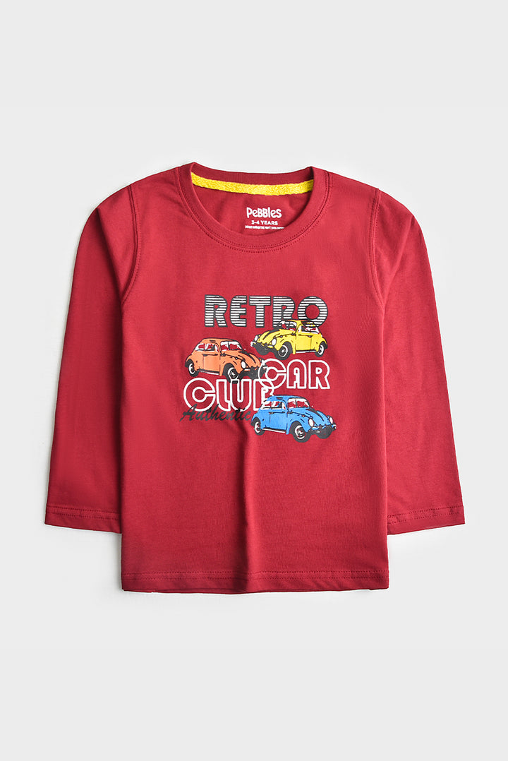 Retro Long-Sleeve Cotton T-Shirt