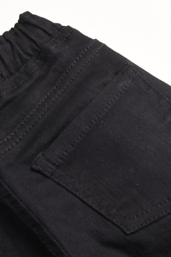 Jet Black Denim Pants (PW446)