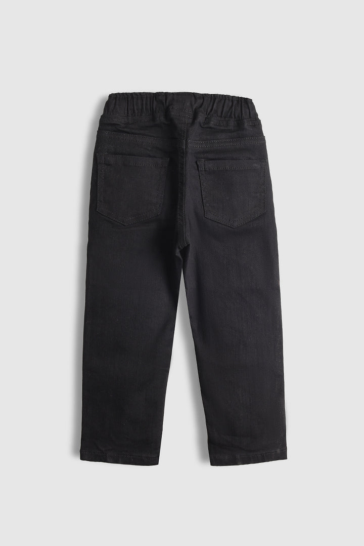 Jet Black Denim Pants (PW446)
