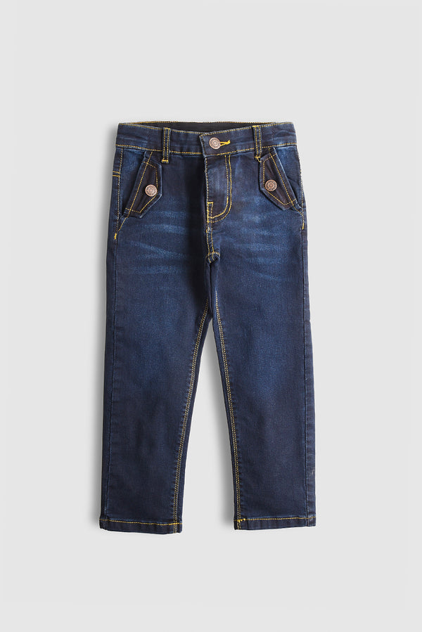 Pocket Pop Denim Pants (PW477)
