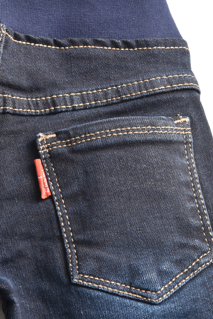 Marvel Embroidered Dark blue Denim Shorts (PW-141)