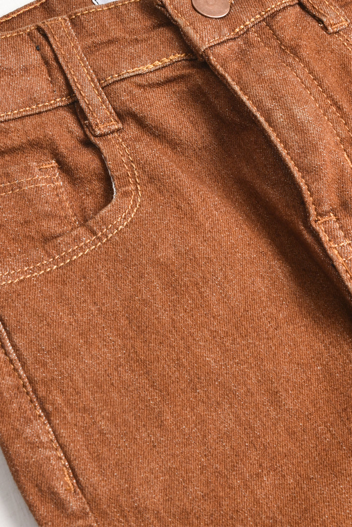 Boy's Brown Denim Jeans