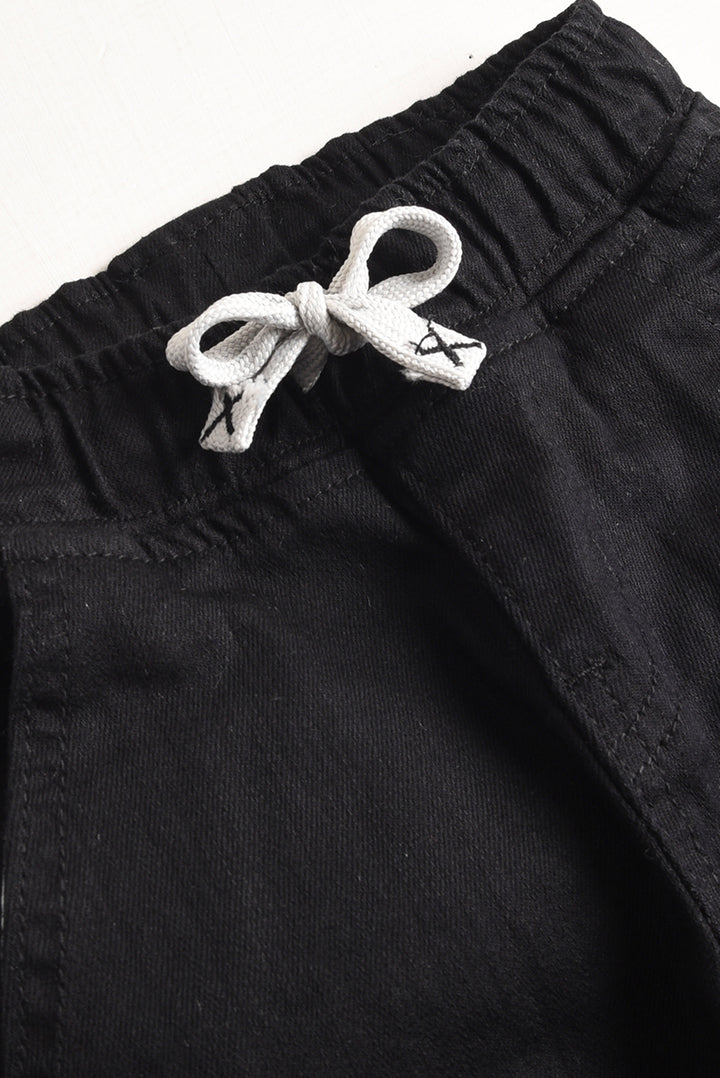 Jet Black Denim Pants (PW446)