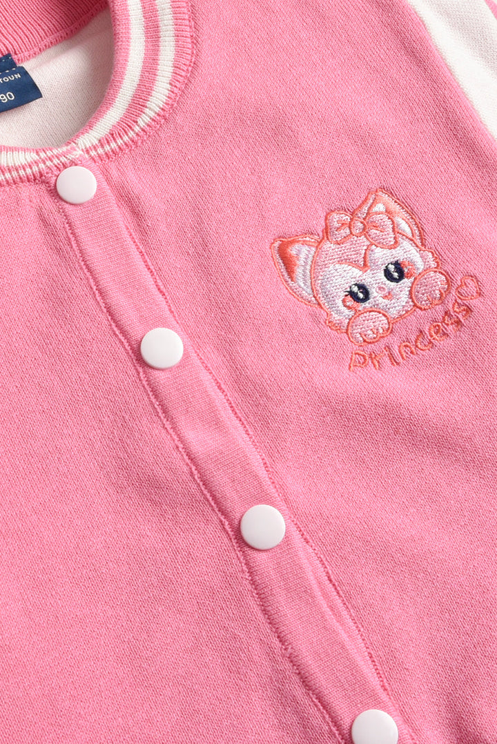 Princess Kitty Embroidered Imported Cardigan