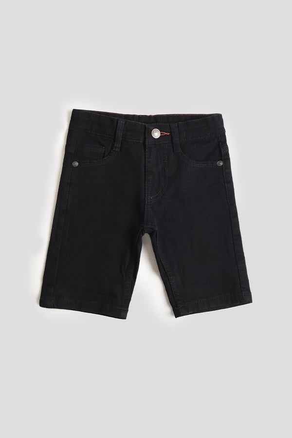 Black Denim Shorts (PW-247)