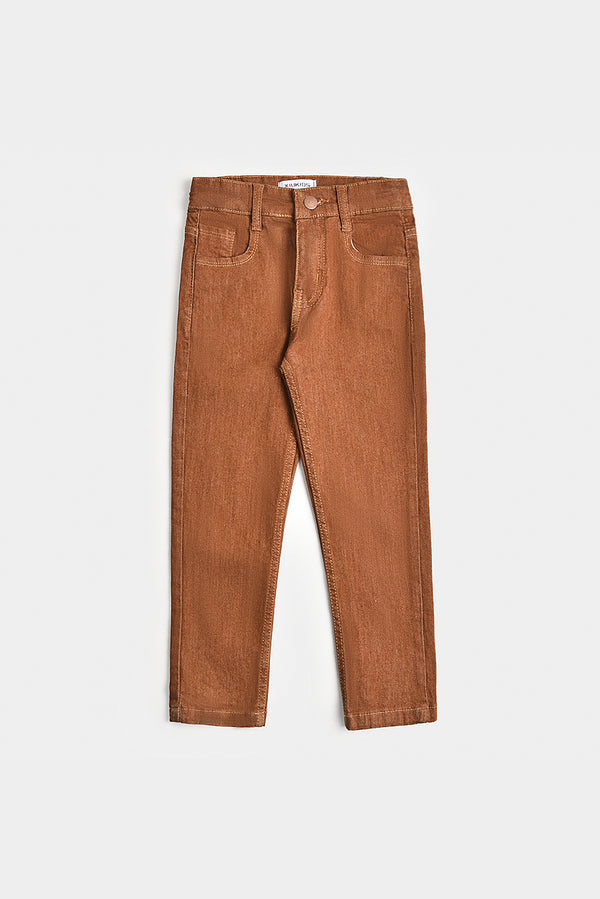 Boy's Brown Denim Jeans
