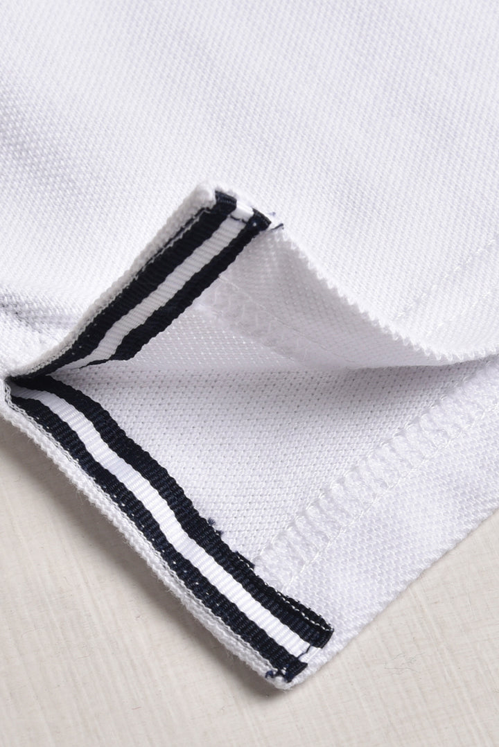 Superman Logo White Polo Shirt (PW198)