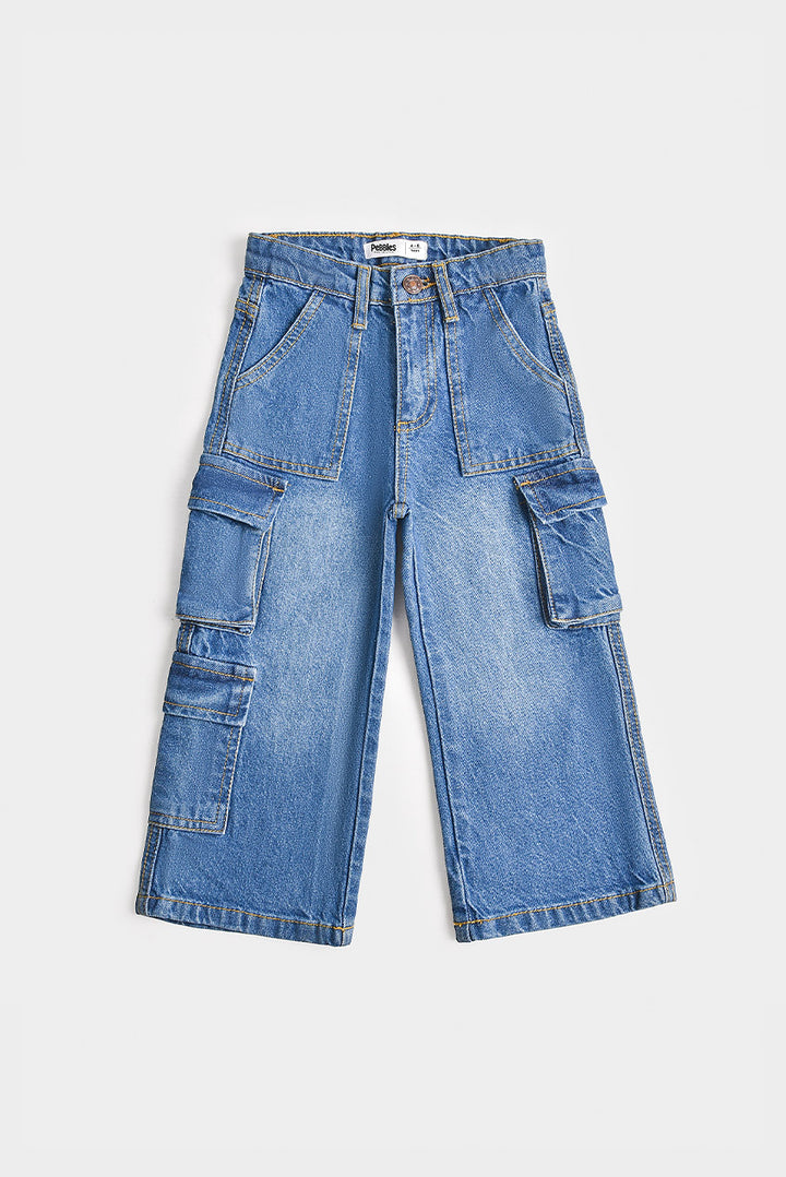 Wide-Leg Denim with Five Pockets