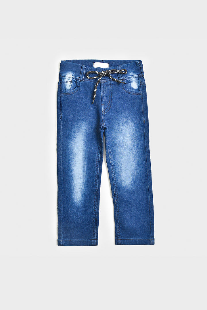 Blue Adjustable Cargo jeans