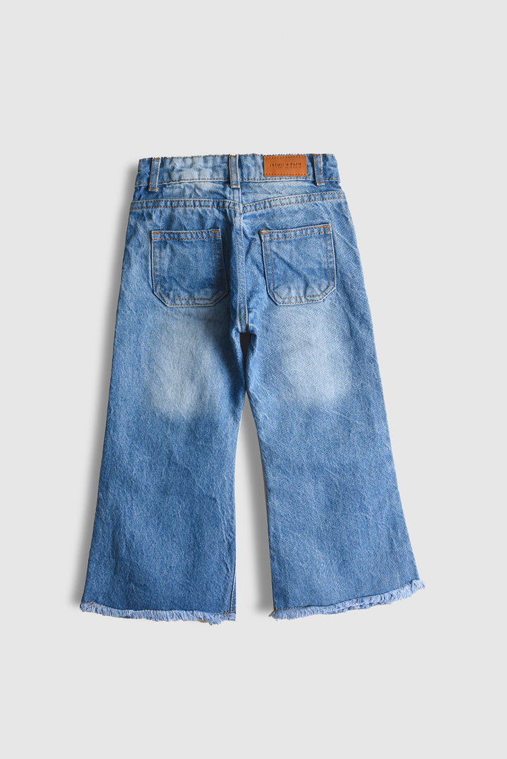 Starlight Sprinkle Wide-Leg Denim Pants (PW472)