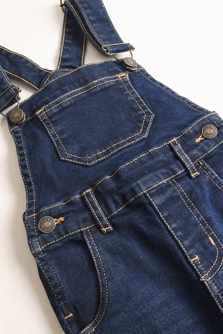 Dark Blue Denim Dungaree (PW552)