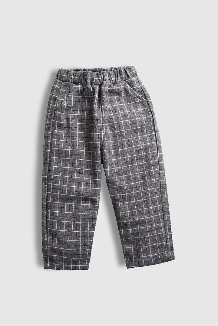 Imported Little Gent Plaid Suit Set ( 3 Pcs)