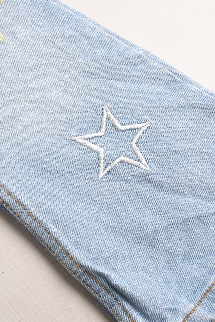 Starlight Sprinkle Wide-Leg Denim Pants (PW473)