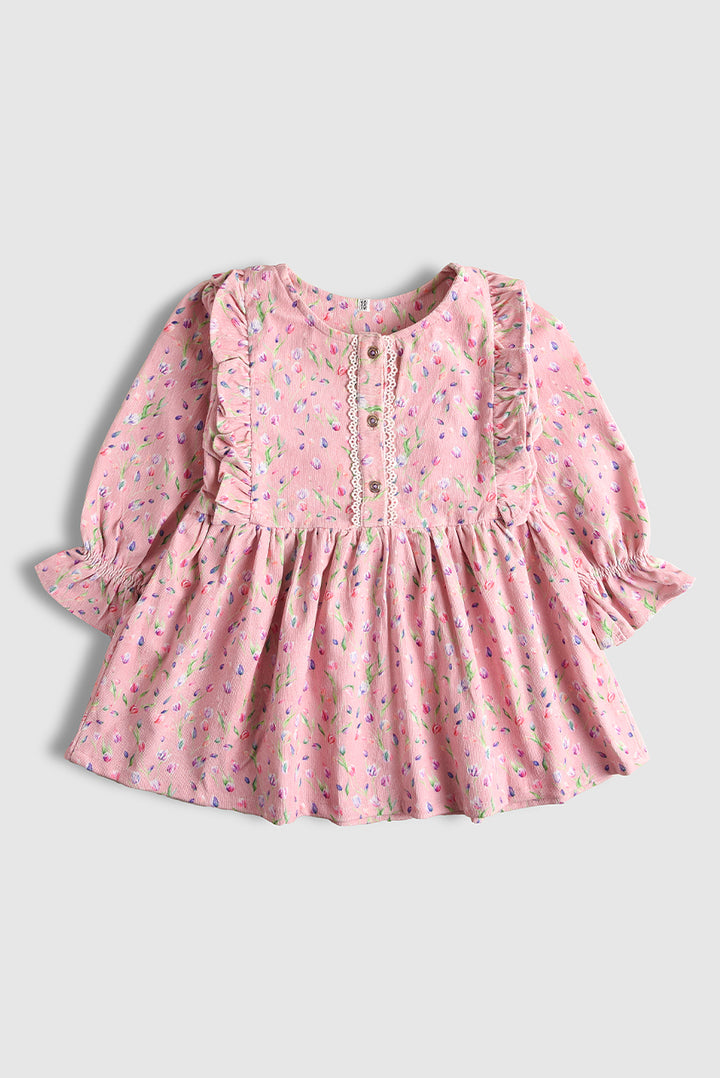 Pink Petals Corduroy Co-Ord (PW452)