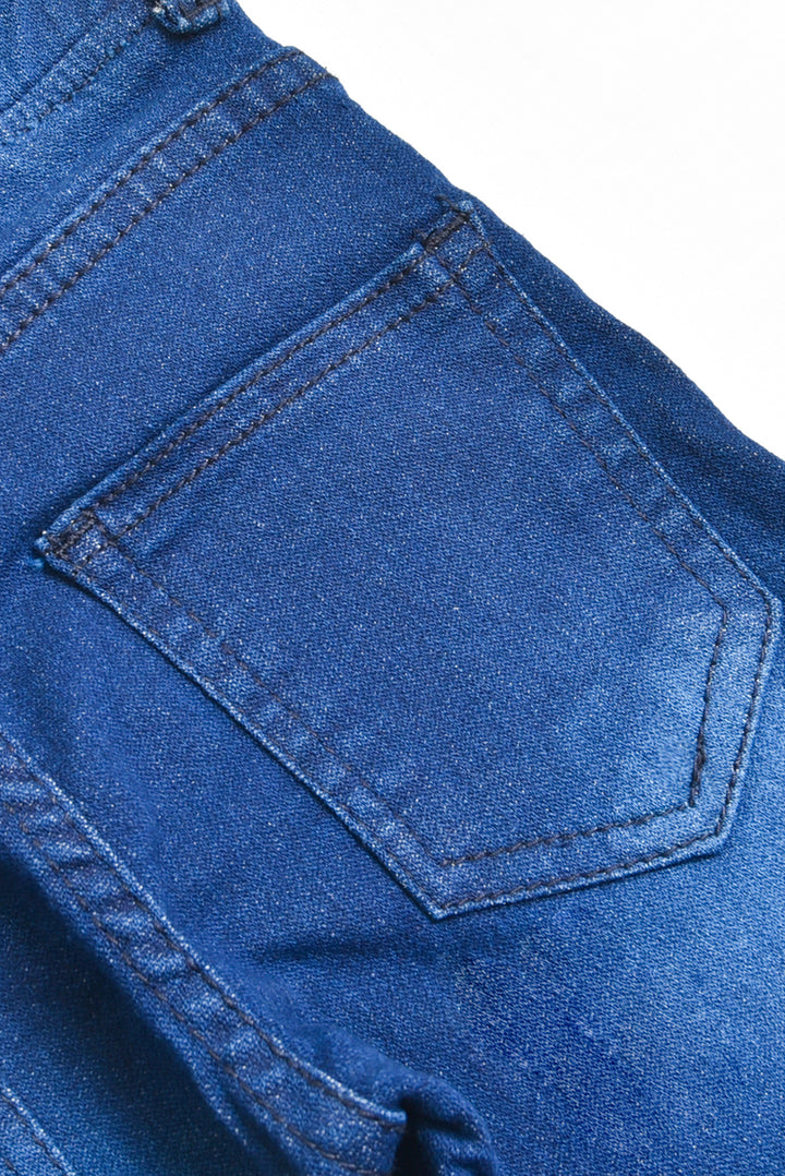 Blue Adjustable Cargo jeans
