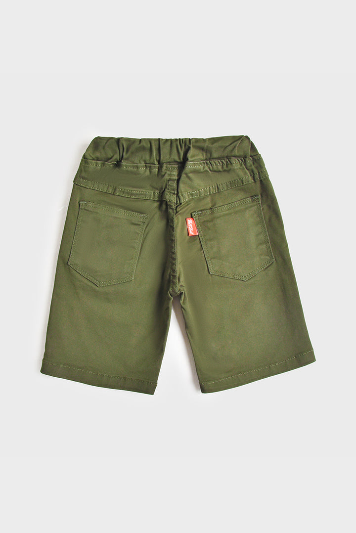 Olive Green Cotton Shorts (PW-138)