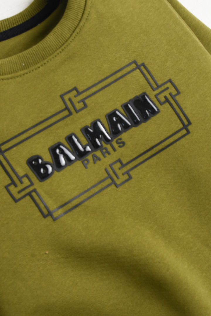 Imported Balmain Grid Sweatshirt (PW423)