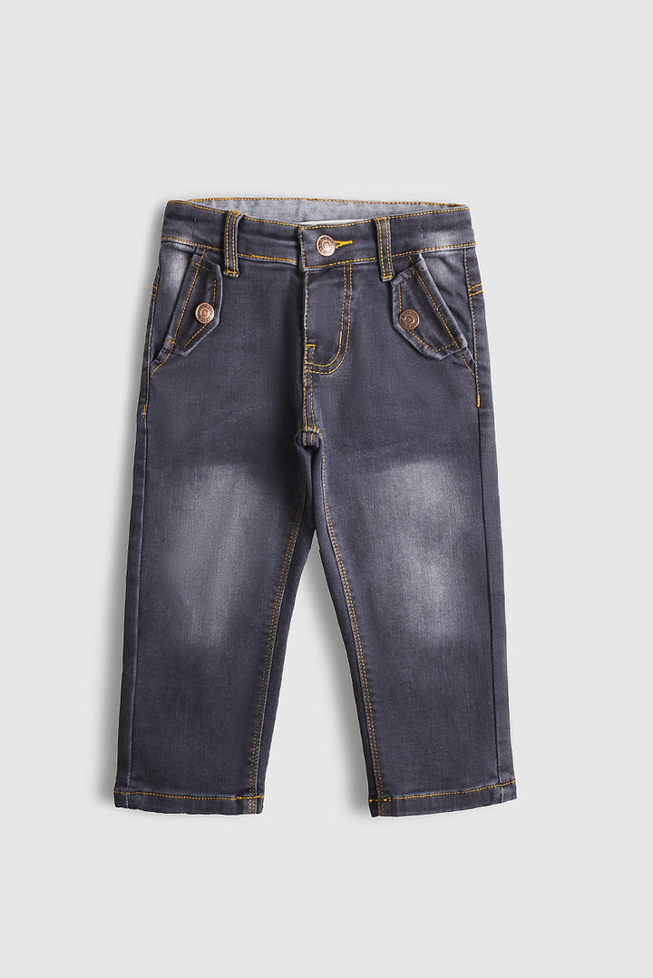 Pocket Pop Denim Pants (PW476)