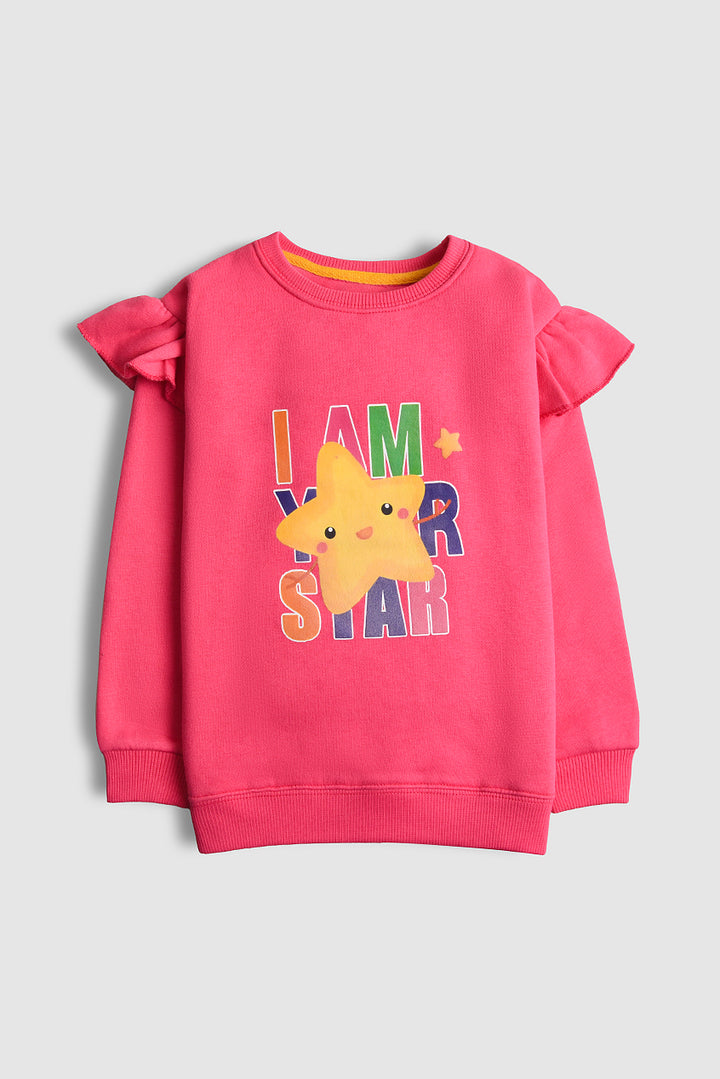 Imported Your Star Ruffle Sweatshirt (PW396)