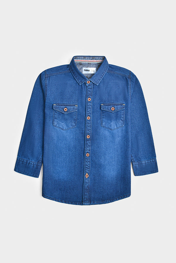 Blue Denim Casual Shirt