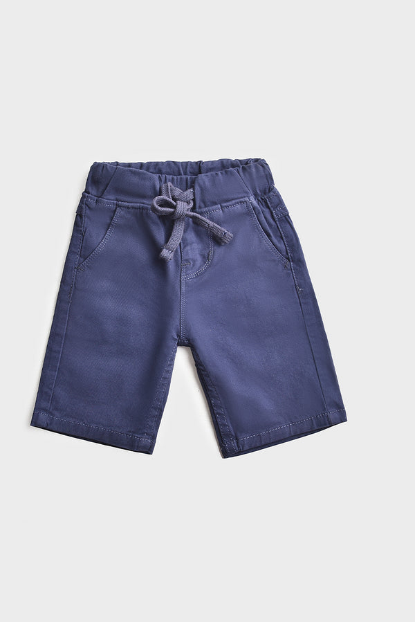 Navy Blue Cotton Shorts (PW-140)